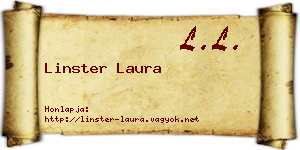 Linster Laura névjegykártya